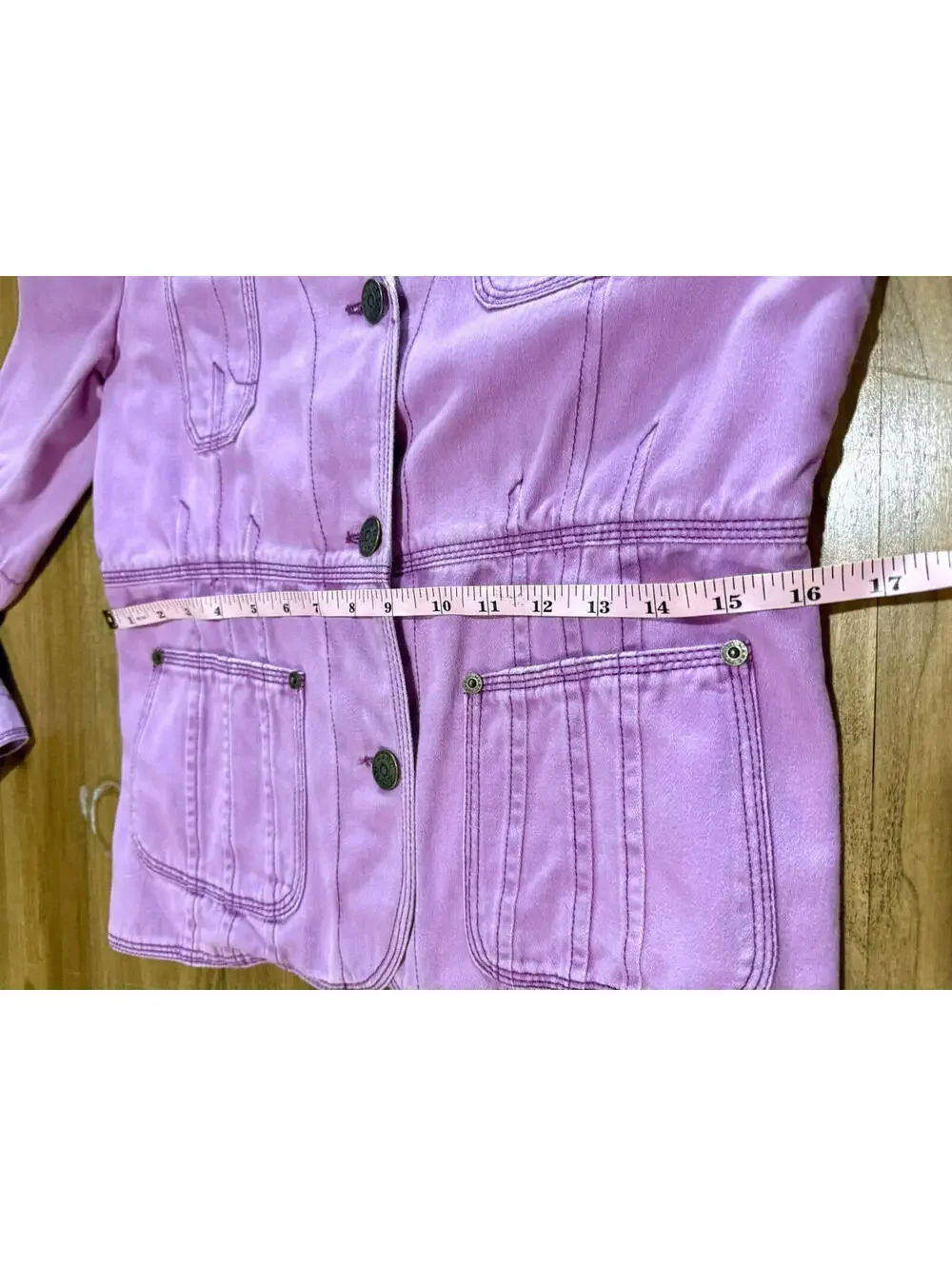 Marc‎ Jacobs Lilac Purple Cotton Utility Jacket Blazer Womens Size 10 Utility